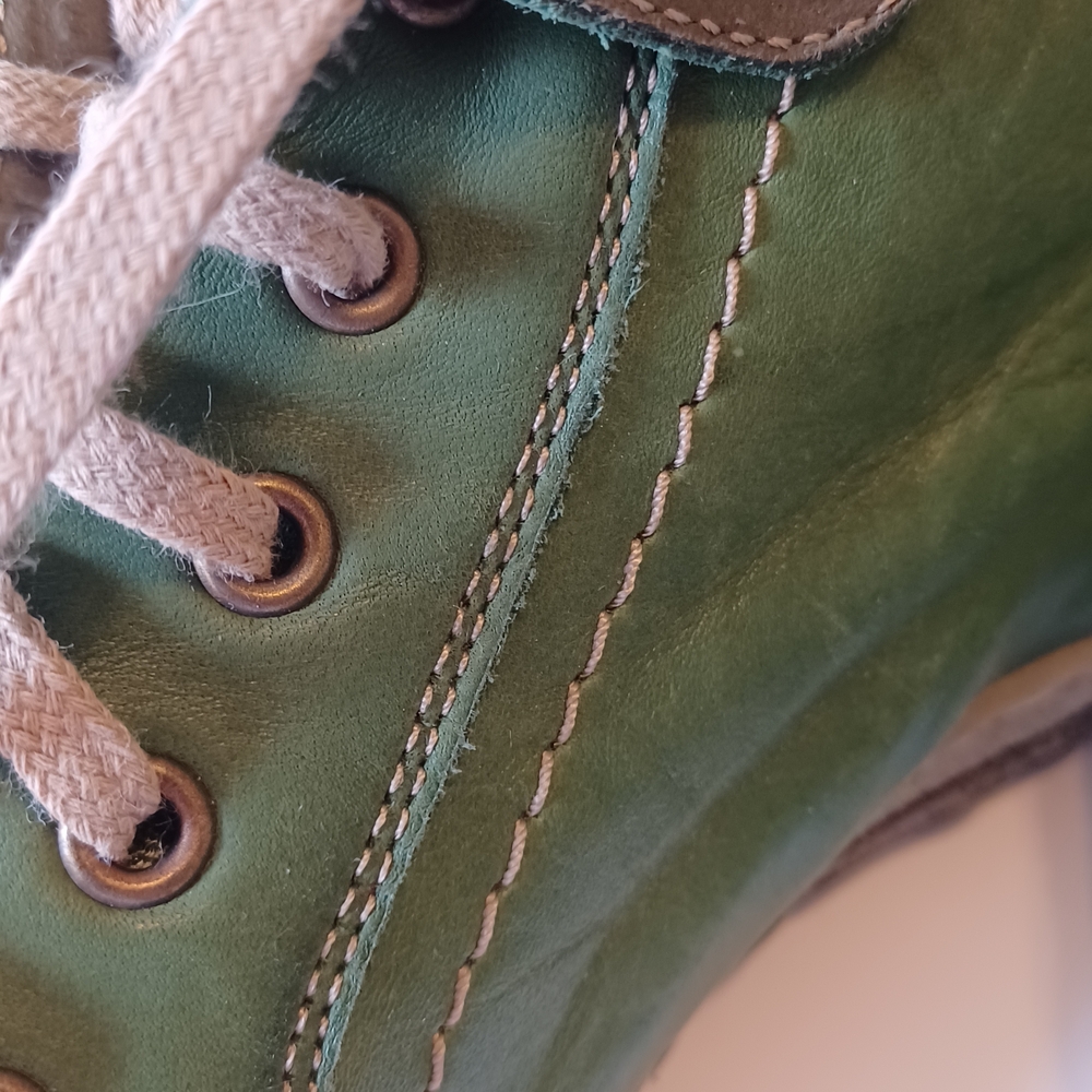 Green Ankle Boots for Women - Picture 5 of 9
